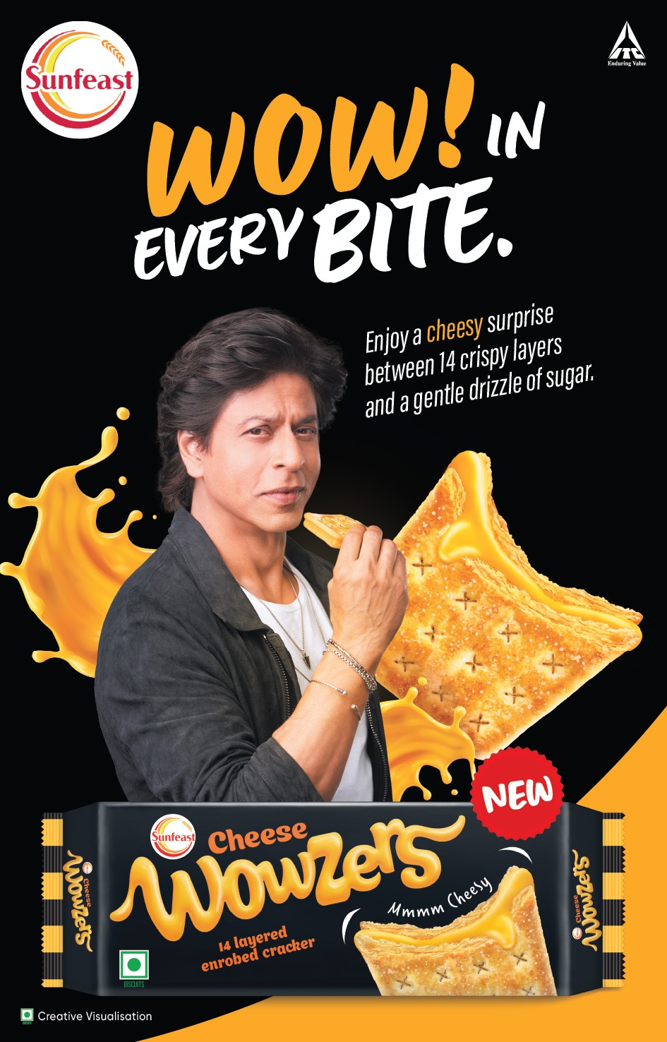 BOLLYWOOD MEETS BITE: SHAH RUKH KHAN JOINS HANDS WITH SUNFEAST WOWZERS