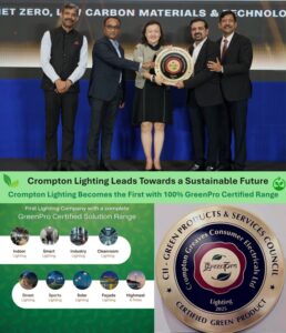 Crompton Becomes the First Lighting Company with a Complete GreenPro Certified Solution Range