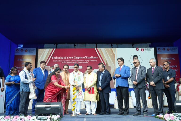 Tripura CM Manik Saha Inaugurates Techno India University, Tripura; Chancellor Satyam Roychowdhury Leads Milestone Ceremony