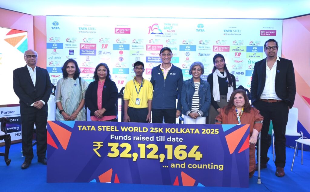 Tata Steel World 25K Kolkata Raises ₹32.12 Lakh for Social Causes Ahead of 10th Edition