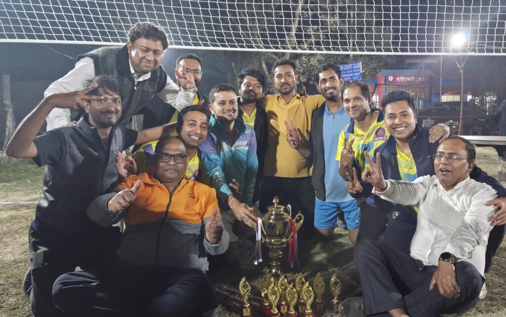 Rising 18 Crowned Champions at Calcutta High Court Club Volleyball Tournament