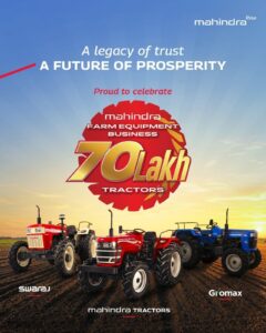 Mahindra Creates History, Crosses 7 Million Tractor Production Milestone